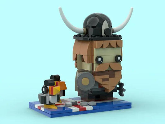 MOC-74926 Iceland - Viking and Puffins