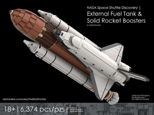 MOC-76210 NASA Space Shuttle Discovery (10283) - External Fuel Tank & SRB Addons