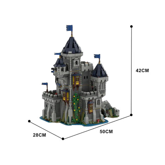 MOC-101775 Black Falcon Knight's Castle (31120 'Medieval Castle' Alternate Build)