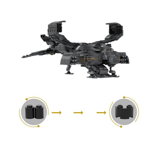 MOC-128311 Micro Aliens Series PART I : UD-4L Dropship Landing Type