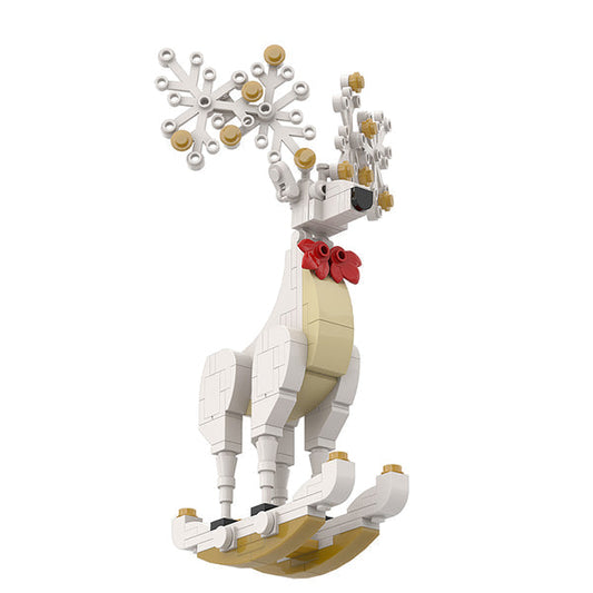 MOC A0157Y03 Christmas Spirit Deer Ornament: Smart White