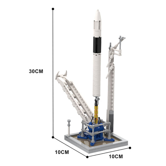 MOC-89466 SpaceX Falcon 1 & Launch Pad [Saturn V scale]