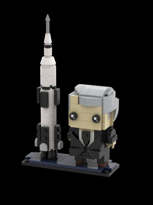 MOC-83544 Wernher Von Braun in BrickHeadz style