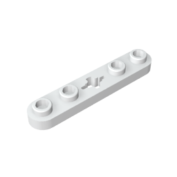 GDS-900 - Technic Plate 1 x 5 with Smooth Ends, 4 Studs and Centre Axle Hole