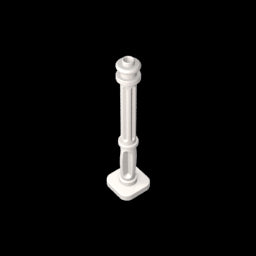 GDS-M117 - Lamp Post 2 x 2 x 7 with 6 Base Flutes