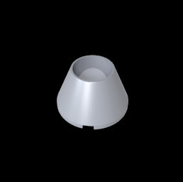 GDS-M280 - Cone 4 x 4 x 2 Hollow No Studs