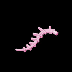 GDS-M431 - Plant / Creature Body Part, Vine / Tail / Tentacle / Bionicle Spine, Spiky